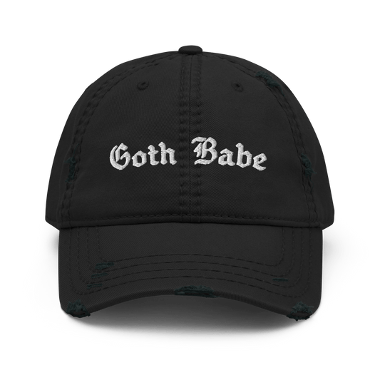 Goth Babe Distressed Dad Hat Goth Cloth Co.