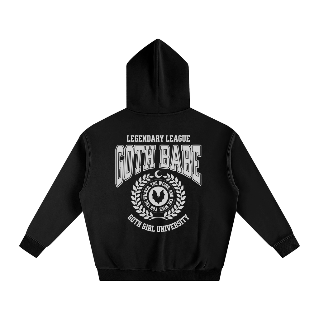Goth Babe Oversized Fleeced Hoodie Goth Cloth Co.