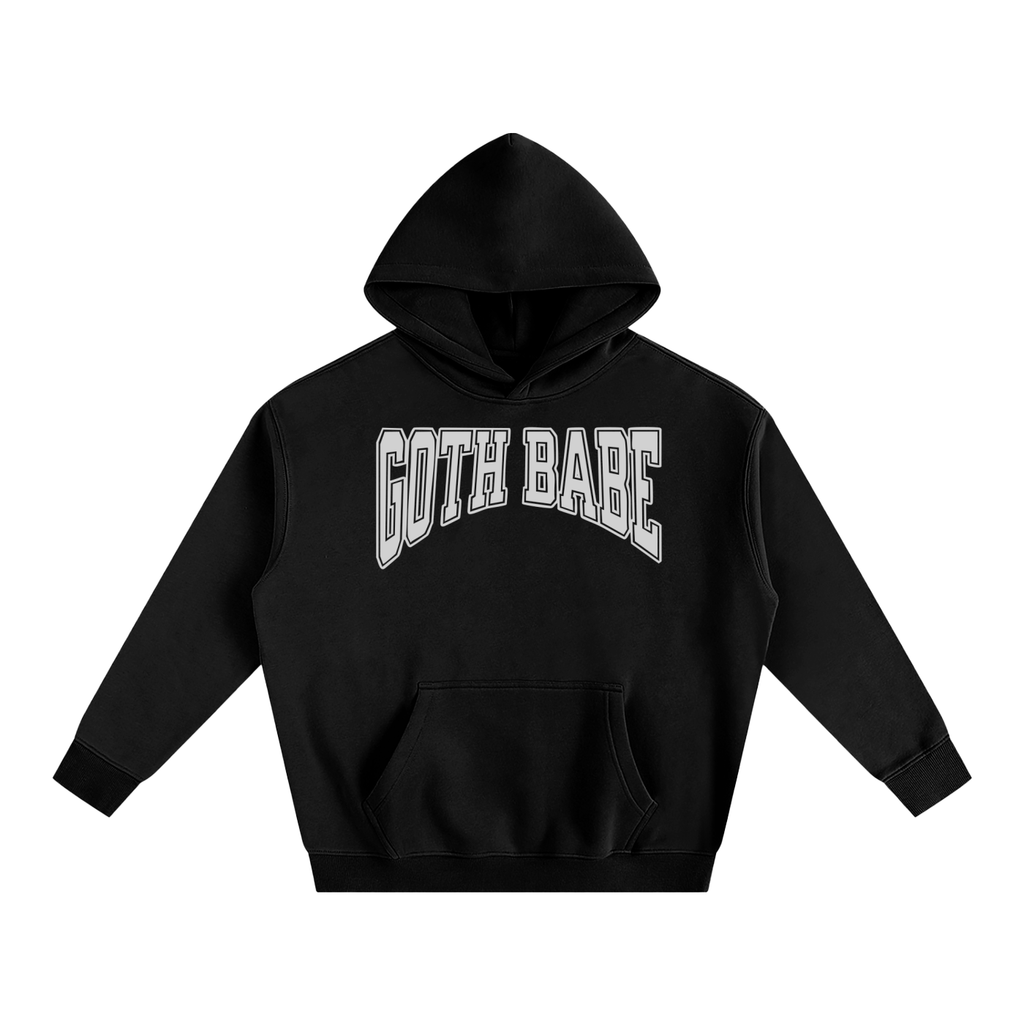 Goth Babe Oversized Fleeced Hoodie Goth Cloth Co.