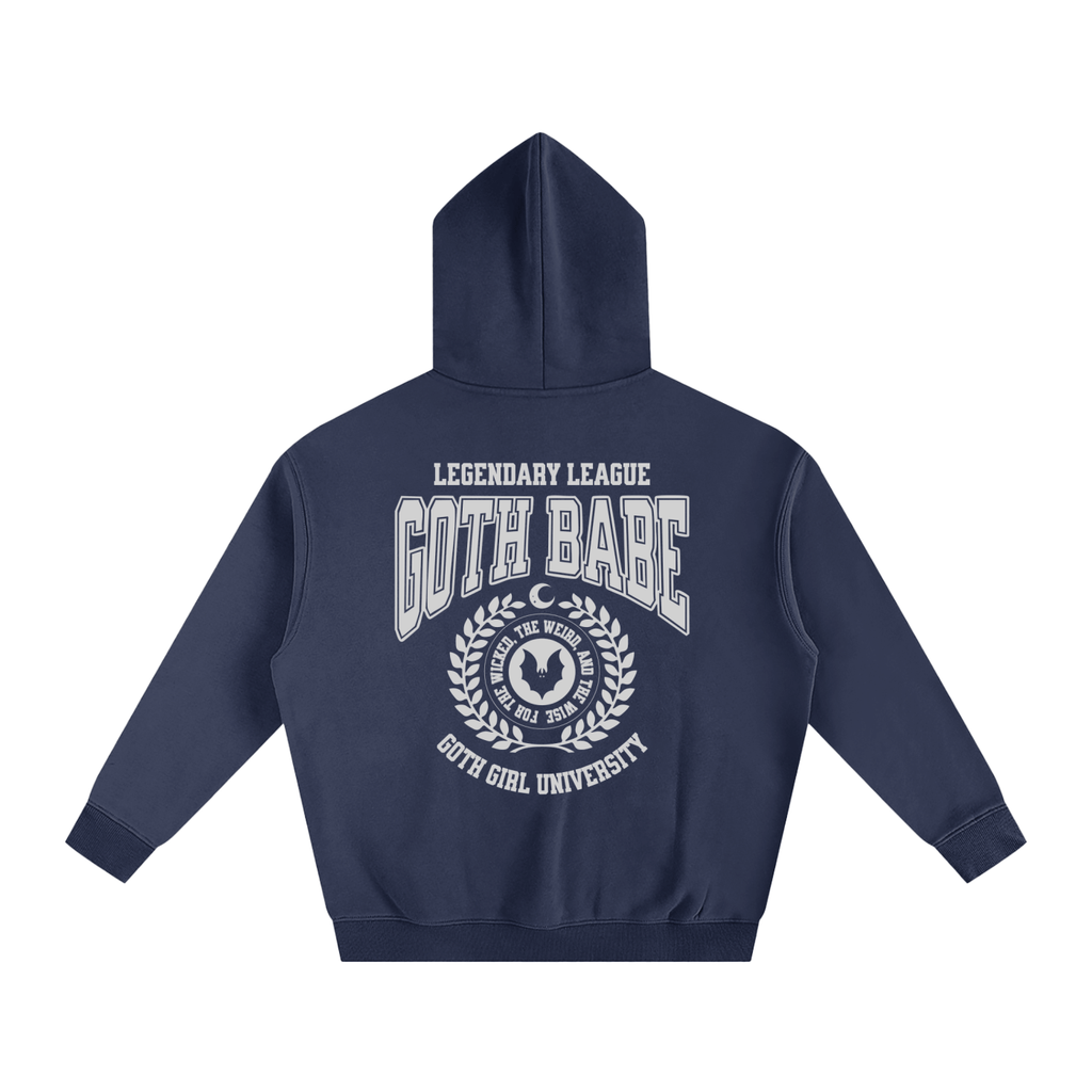 Goth Babe Oversized Fleeced Hoodie Goth Cloth Co.