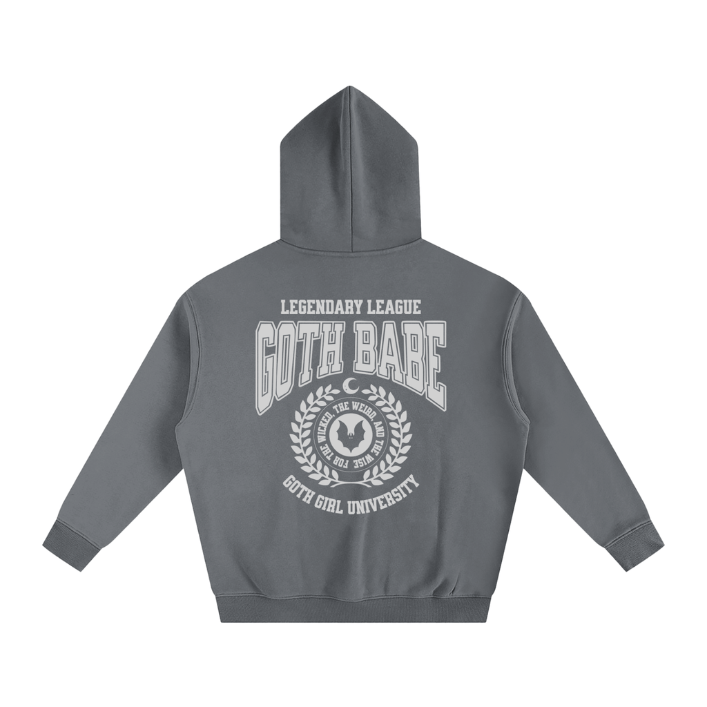 Goth Babe Oversized Fleeced Hoodie Goth Cloth Co.