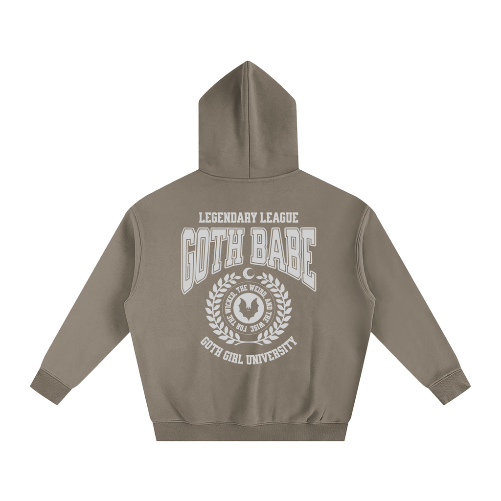 Goth Babe Oversized Fleeced Hoodie Goth Cloth Co.