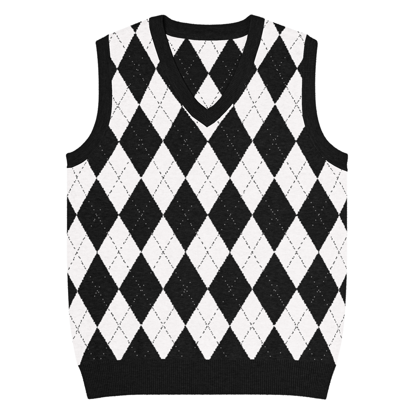 Carnival Chic Knit V-Neck Vest Goth Cloth Co.