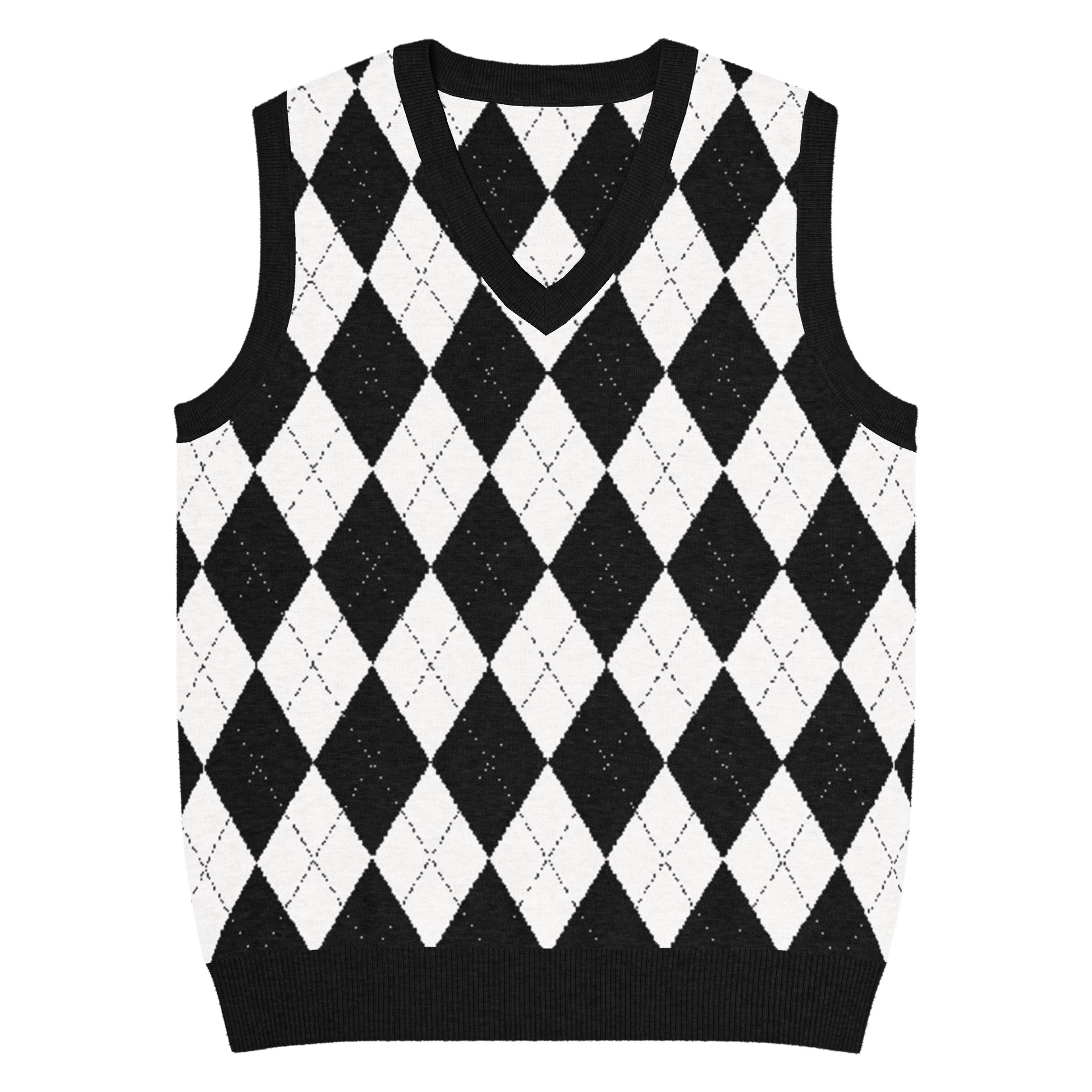 Carnival Chic Knit V-Neck Vest Goth Cloth Co.