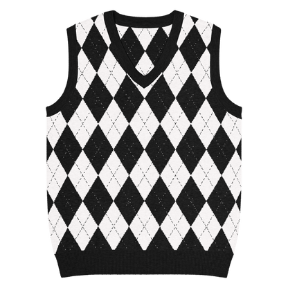 Carnival Chic Knit V-Neck Vest Goth Cloth Co.