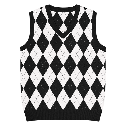 Carnival Chic Knit V-Neck Vest Goth Cloth Co.