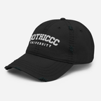 Gothiccc University Distressed Dad Hat Goth Cloth Co.