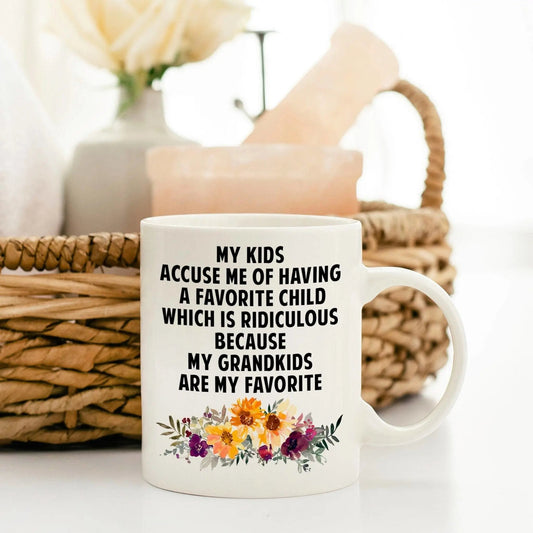 Grandma Mug, Floral mug for Grandmothers, Gift for Gigis, grandma gifts for christmas Joyful Moose