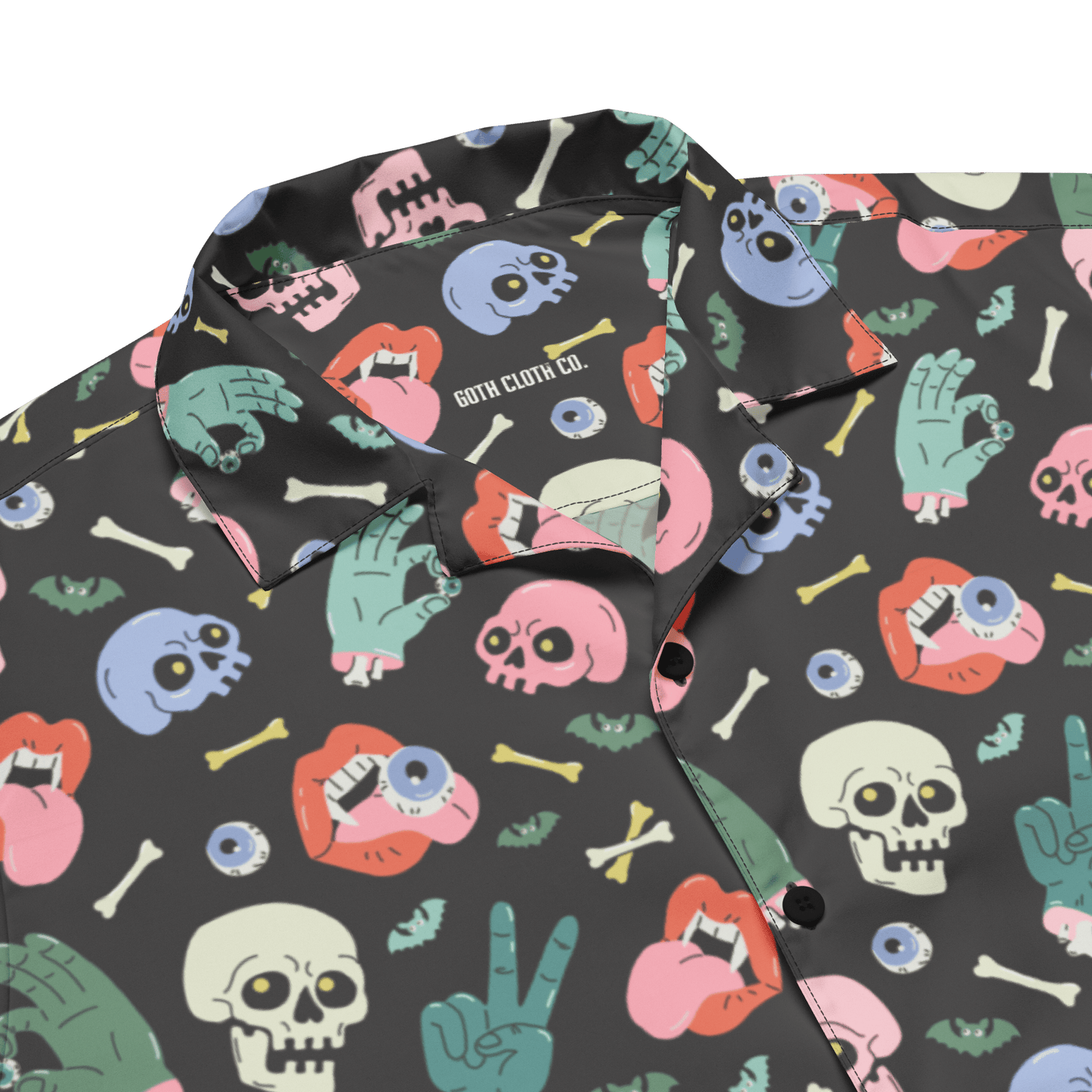 Graveyard Smash Unisex Button Up Shirt Goth Cloth Co.