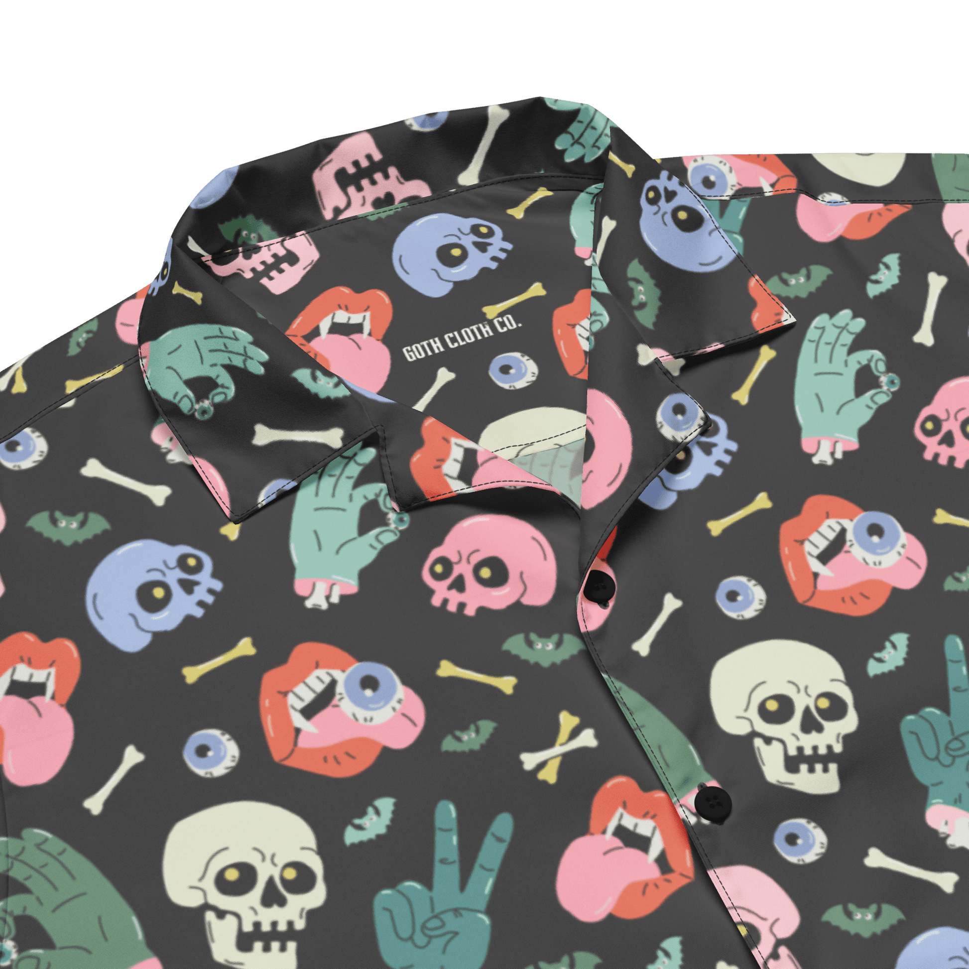 Graveyard Smash Unisex Button Up Shirt Goth Cloth Co.