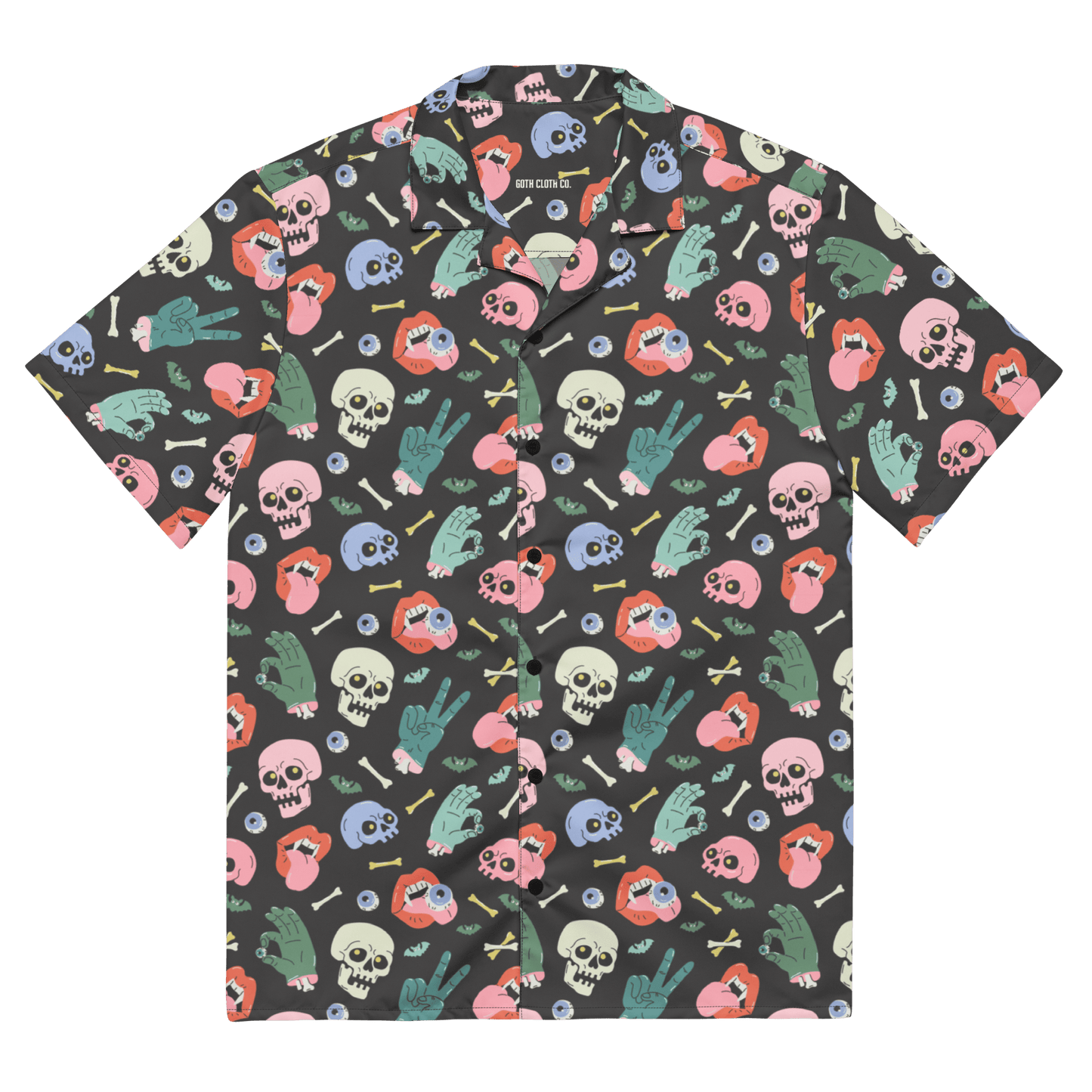Graveyard Smash Unisex Button Up Shirt Goth Cloth Co.