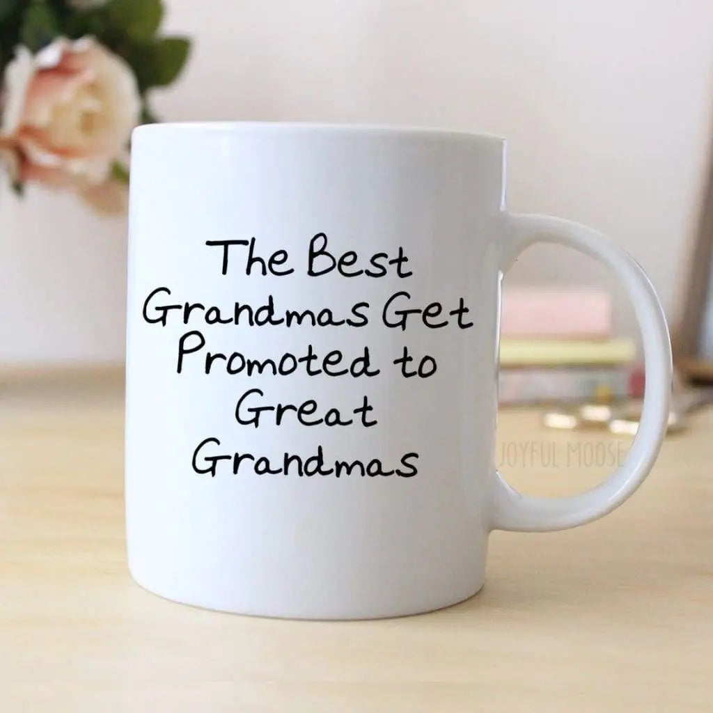 Great Grandma Coffee Mug - Pregnancy Announcement Gift - Great Grandmother Coffee Mug Joyful Moose