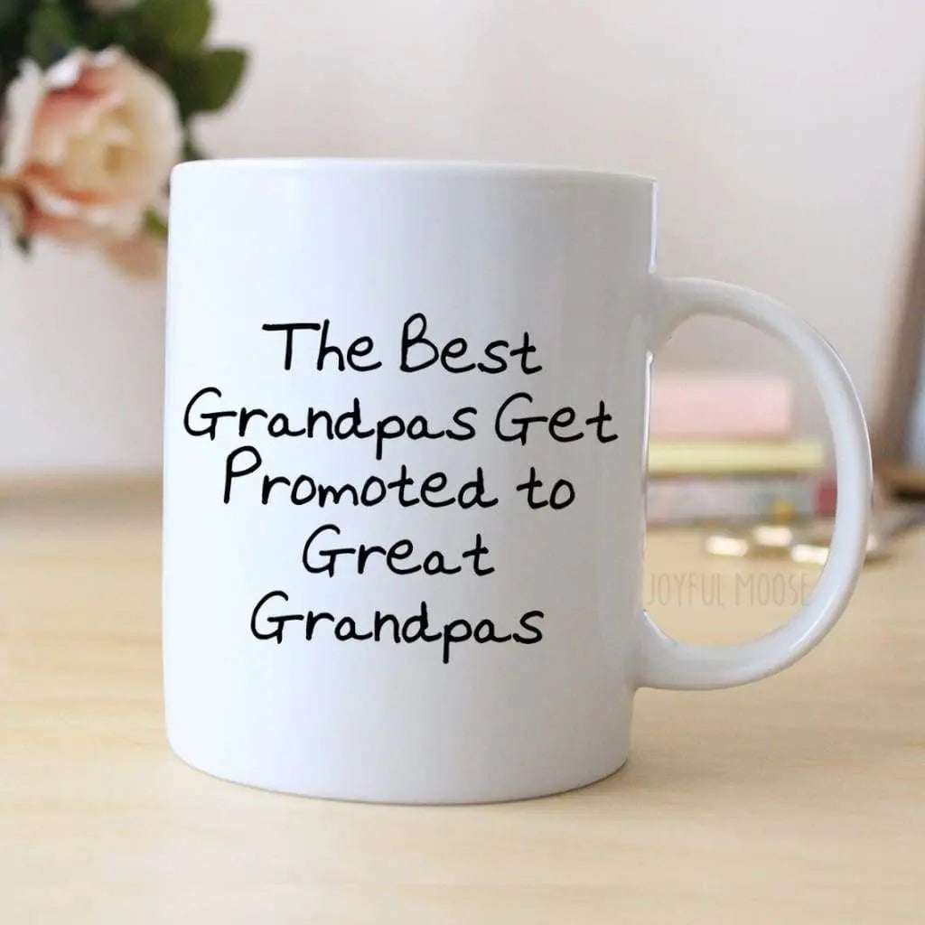 Great Grandpa Coffee Mug - Pregnancy Announcement Gift - Great Grandfather Coffee Mug Joyful Moose