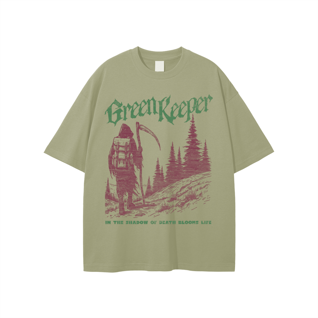 Green Keeper Grim Reaper Cotton Tee Goth Cloth Co.