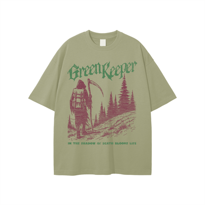 Green Keeper Grim Reaper Cotton Tee Goth Cloth Co.