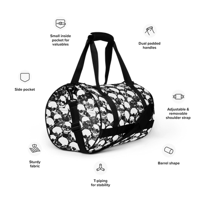 Grunge Skull Gym Bag Goth Cloth Co.