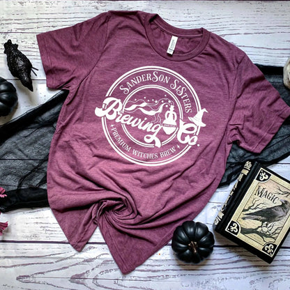 Halloween Tshirt, Sanderson Sisters Brewing Company T-shirt Joyful Moose