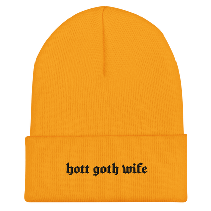 Hot Goth Wife Knit Beanie Goth Cloth Co.