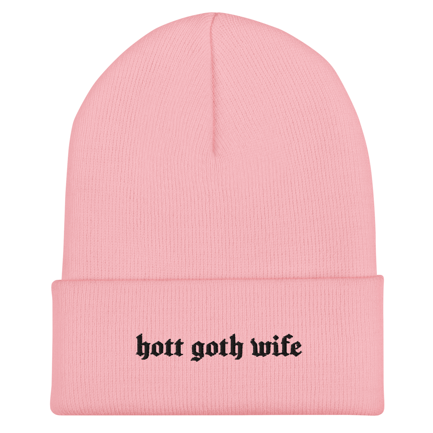 Hot Goth Wife Knit Beanie Goth Cloth Co.