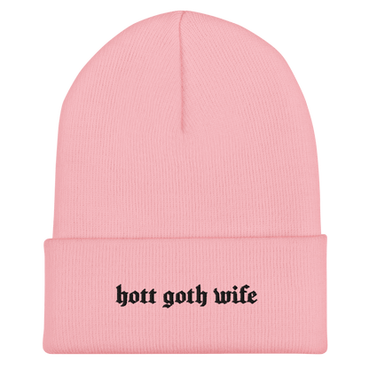 Hot Goth Wife Knit Beanie Goth Cloth Co.