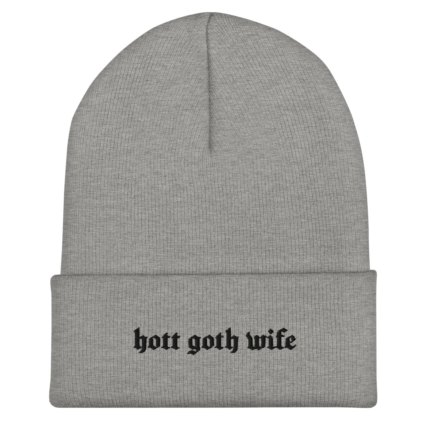 Hot Goth Wife Knit Beanie Goth Cloth Co.