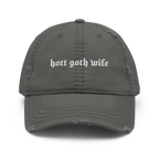 Hott Goth Wife Distressed Dad Hat Goth Cloth Co.
