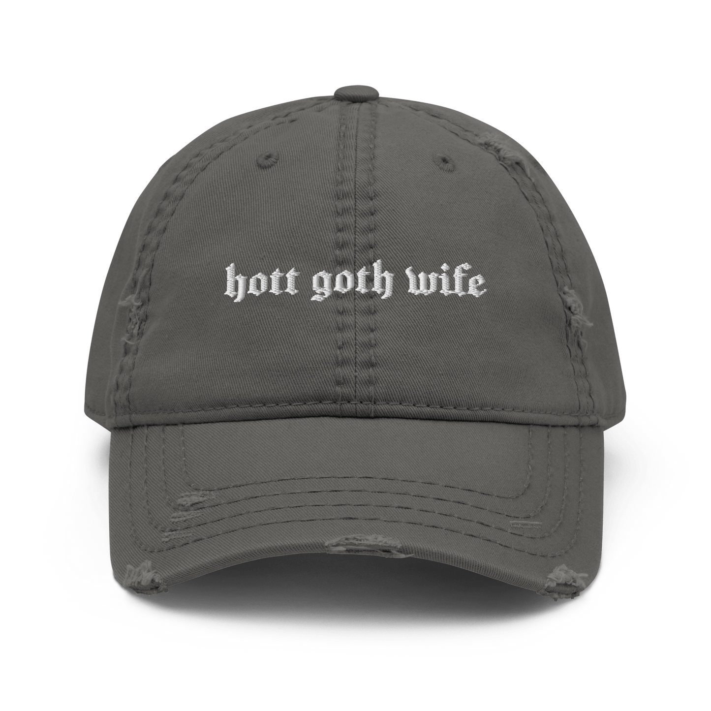 Hott Goth Wife Distressed Dad Hat Goth Cloth Co.