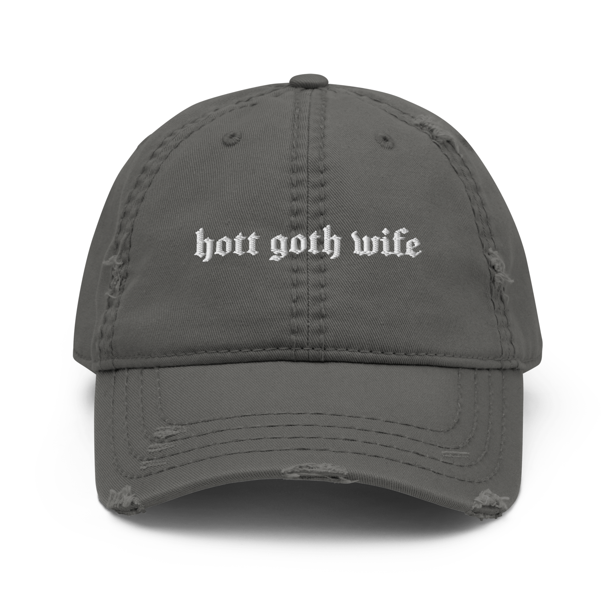 Hott Goth Wife Distressed Dad Hat Goth Cloth Co.