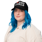 I Heart Emo Girls Foam Embroidered Trucker Hat Goth Cloth Co.