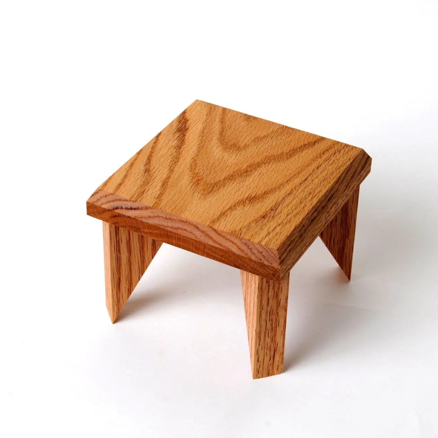 Geometric Plant Stand Oak Wood, Walnut Wood Display Stand Joyful Moose