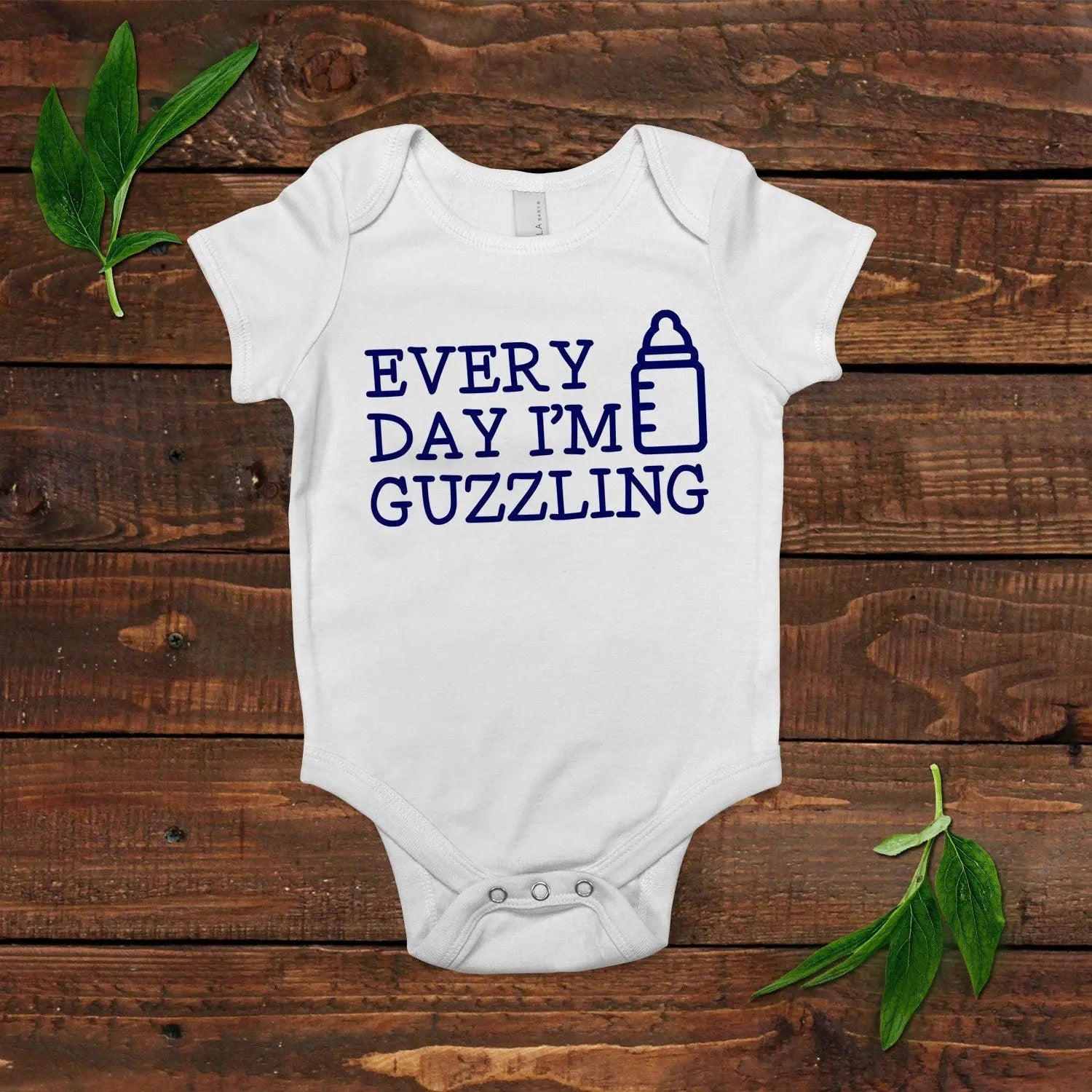 Funny Baby Shirt - Newborn Baby Boy Gift Joyful Moose
