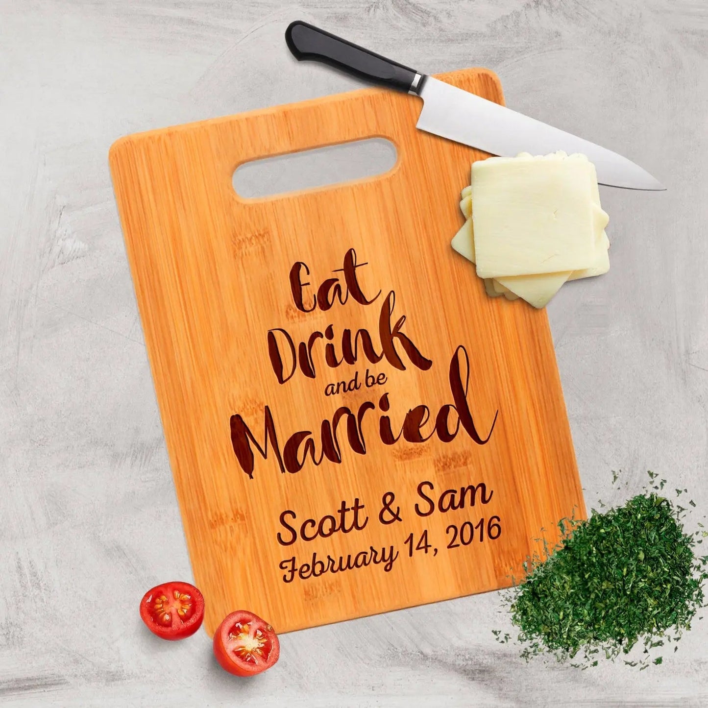 Personalized Wedding Gift Cutting Board, unique wedding gift for couple, Custom Bamboo Wood Board, personalized cutting board wedding gift Joyful Moose