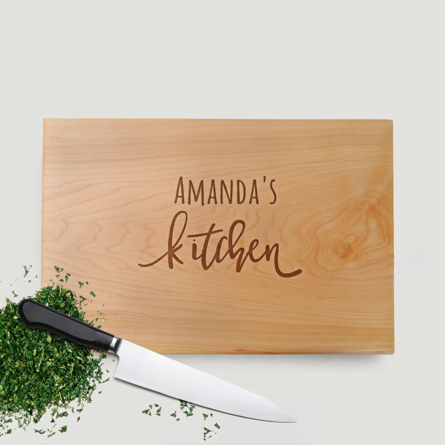 Custom Kitchen Cutting Board, Personalized Gift for Wife, Wood Cutting Board for Mom, Gift for Her, Gift for Women, Mother-in-law Gifts Joyful Moose