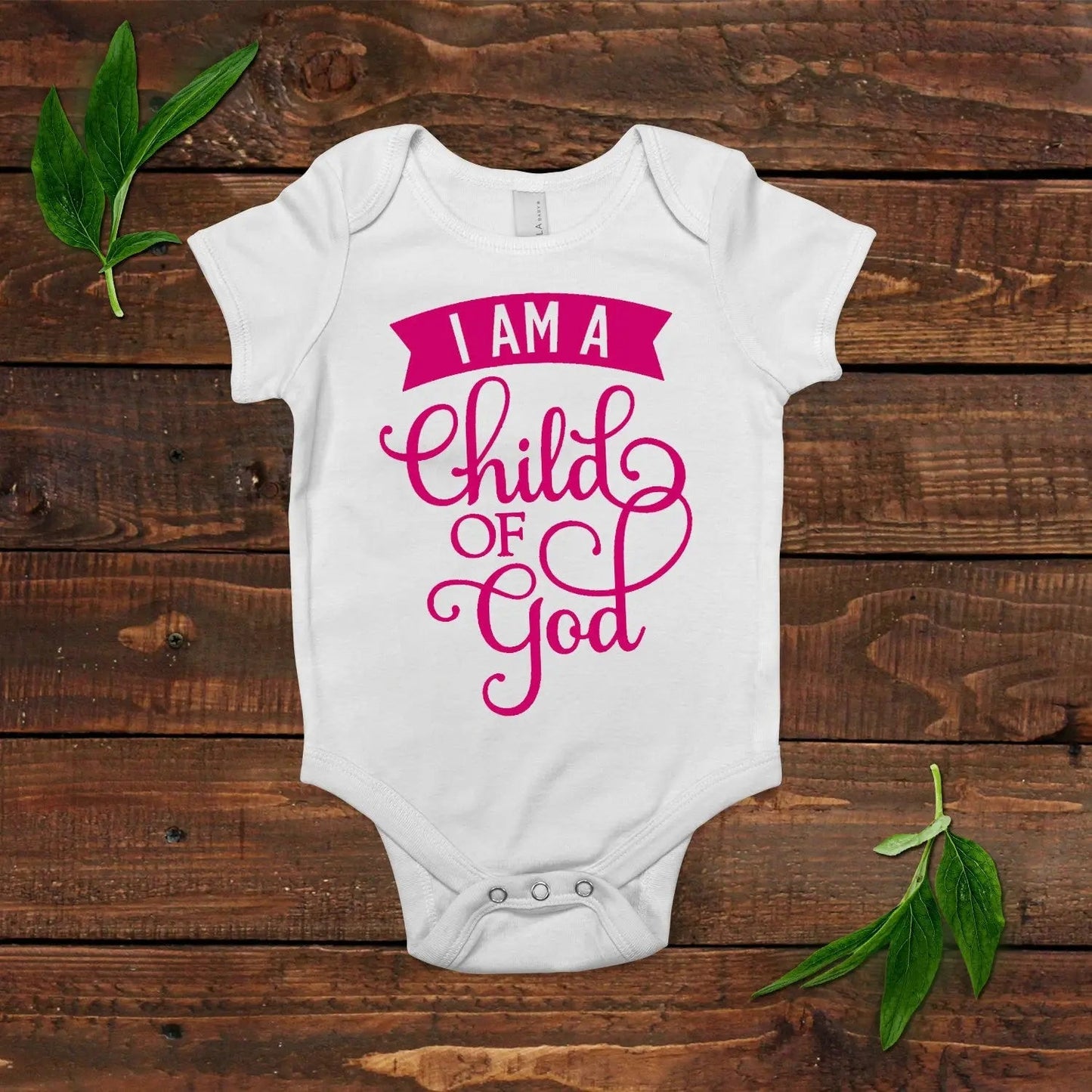 Christian Baby Girl Outfit - I am a child of God - Baby Shower Gift Joyful Moose