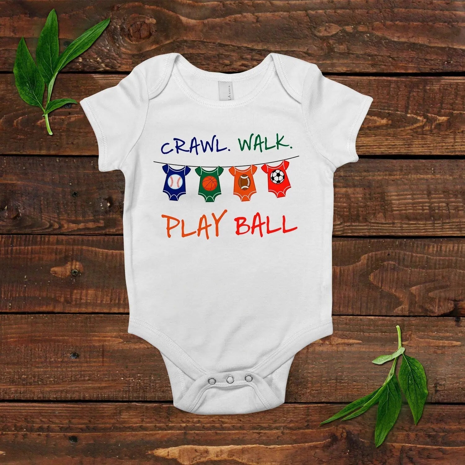 Baby Boy Shirt - Football Soccer Basketball Baseball - Baby Boy Gift - Joyful Moose