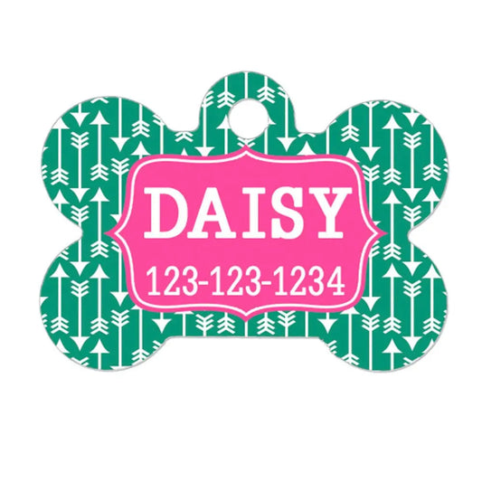 Personalized Dog Tag - Dog Id Tag - Personalized Bone Dog Tag - Custom Pet Id Tag Joyful Moose