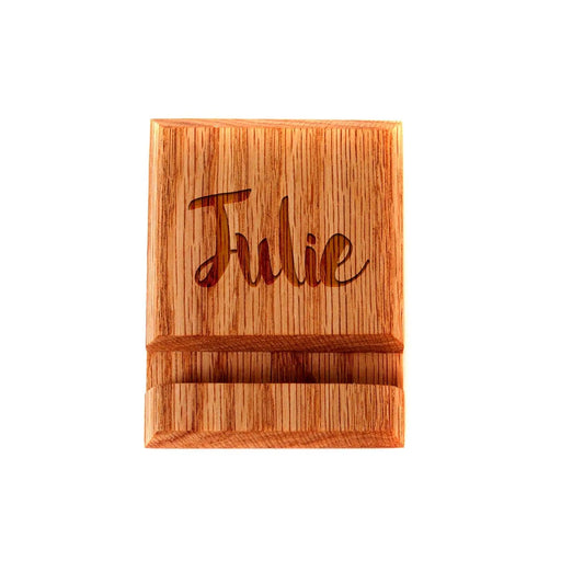 Wooden iPhone Stand - Wood iPhone Holder Joyful Moose
