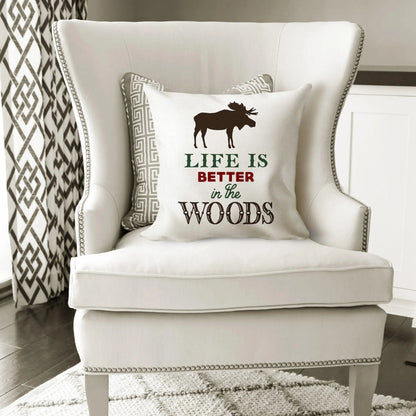 Cabin Decor Moose Pillow Cover Joyful Moose