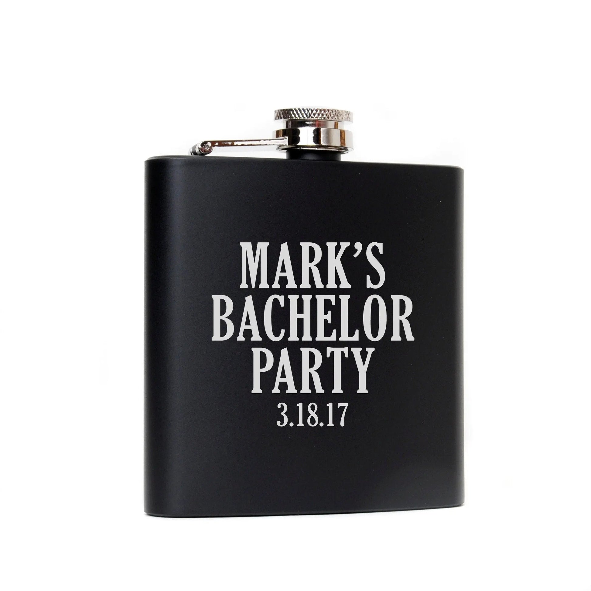 Bachelor Party Gifts Favors Supplies Custom Black Flasks Bachelor Party Flask Groomsmen Joyful Moose
