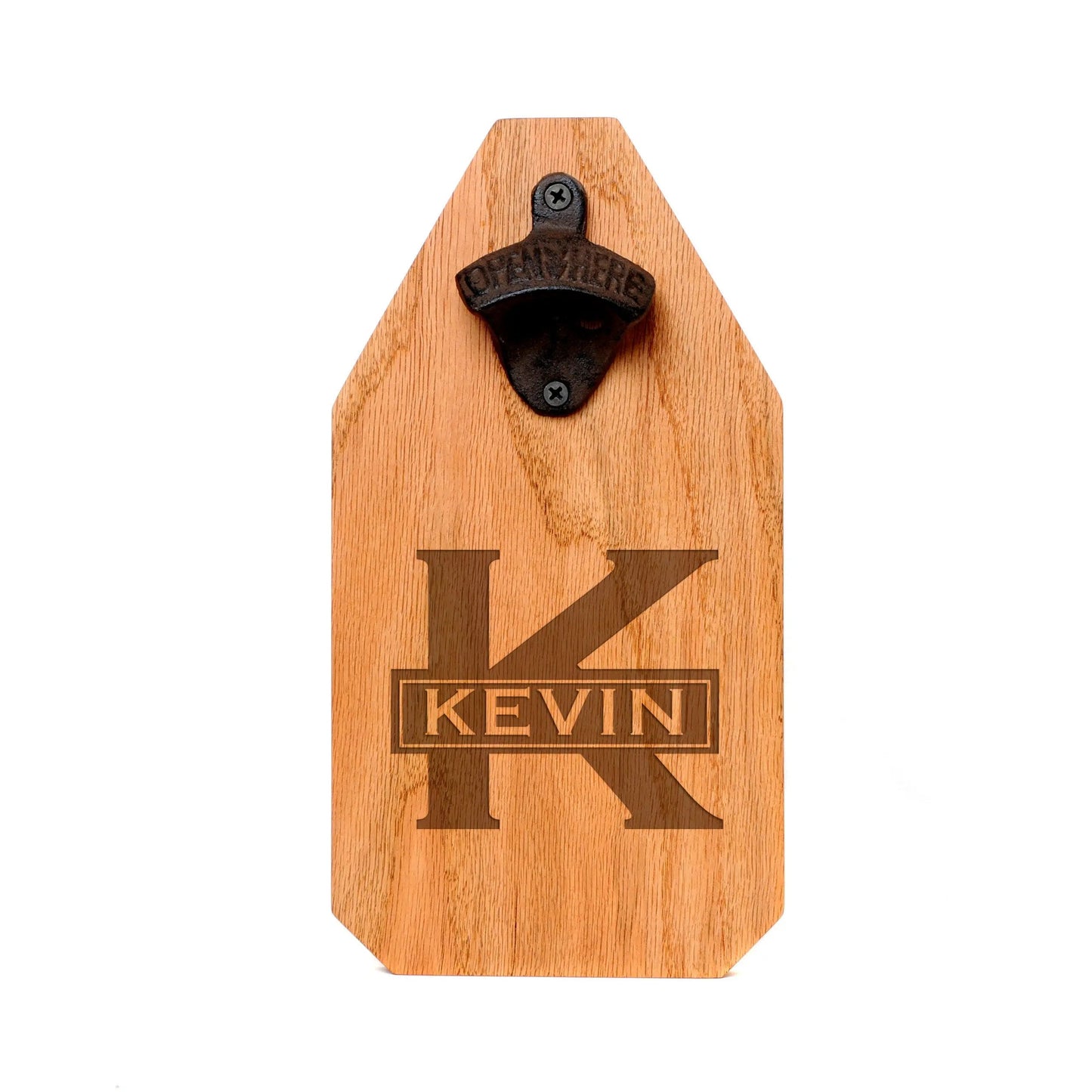 Groomsman Gift, Personalized Bottle Opener Wood Sign, Custom Handcrafted Rustic Groomsmen Gift Joyful Moose