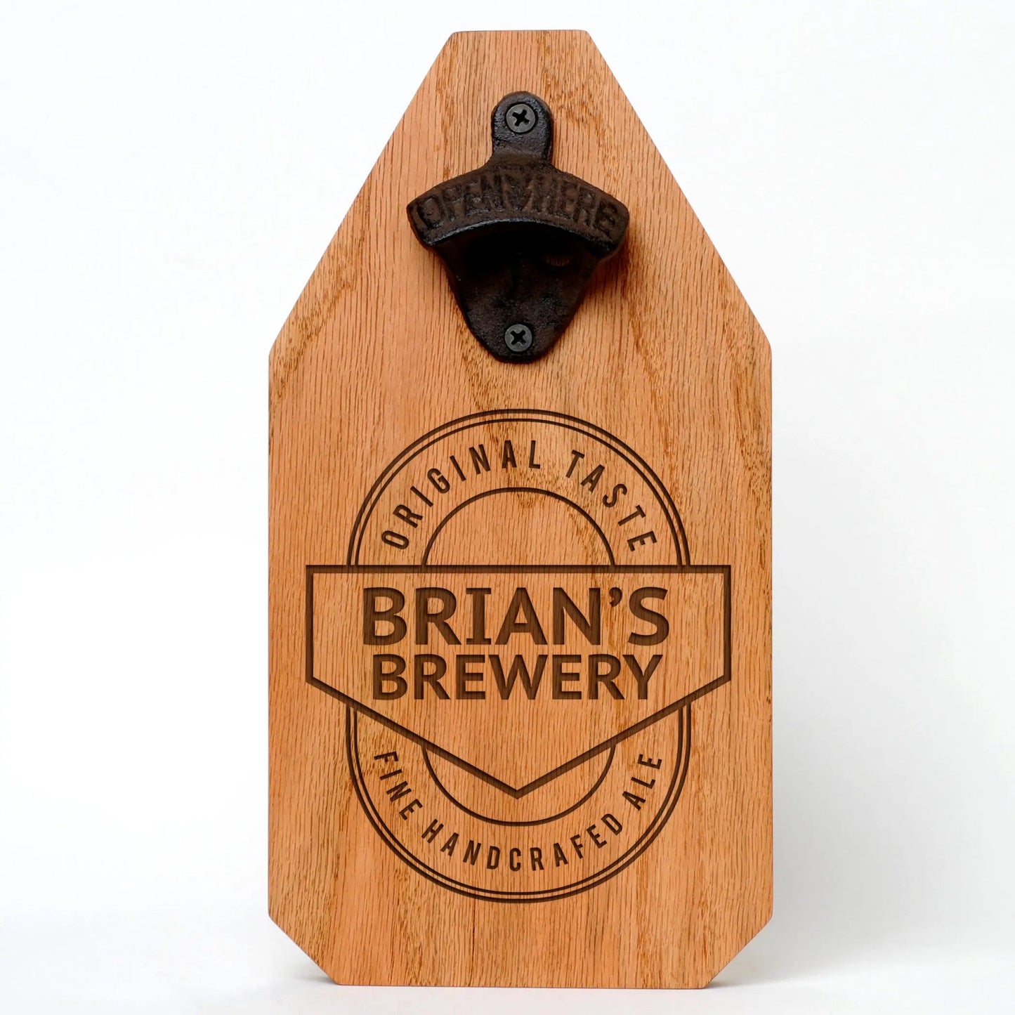 Personalized Brewery Sign - Custom Wood Sign - Rustic Beer Bottle Opener Joyful Moose