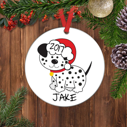 Dog Christmas Ornament, dog ornament personalized, custom dog ornament, personalized dog ornament, dog lover gift, 2022 ornament Joyful Moose