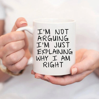 Funny Coffee Mugs – Ceramic Birthday Gift for Men | Dishwasher Safe Mug Joyful Moose