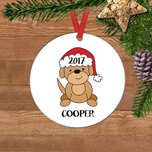 Dog Christmas Ornament, dog ornament personalized, custom dog ornament, personalized dog ornament, dog lover gift, 2022 ornament Joyful Moose