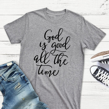 Christian Women's T-Shirt - God Is Good Shirt | Soft Cotton Tee, Inspirational Faith Apparel Joyful Moose