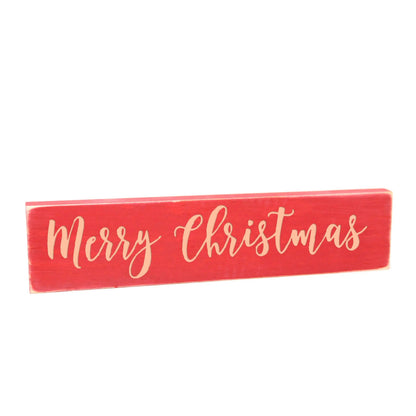 Rustic Christmas Decor wood Christmas Block Sign Joyful Moose