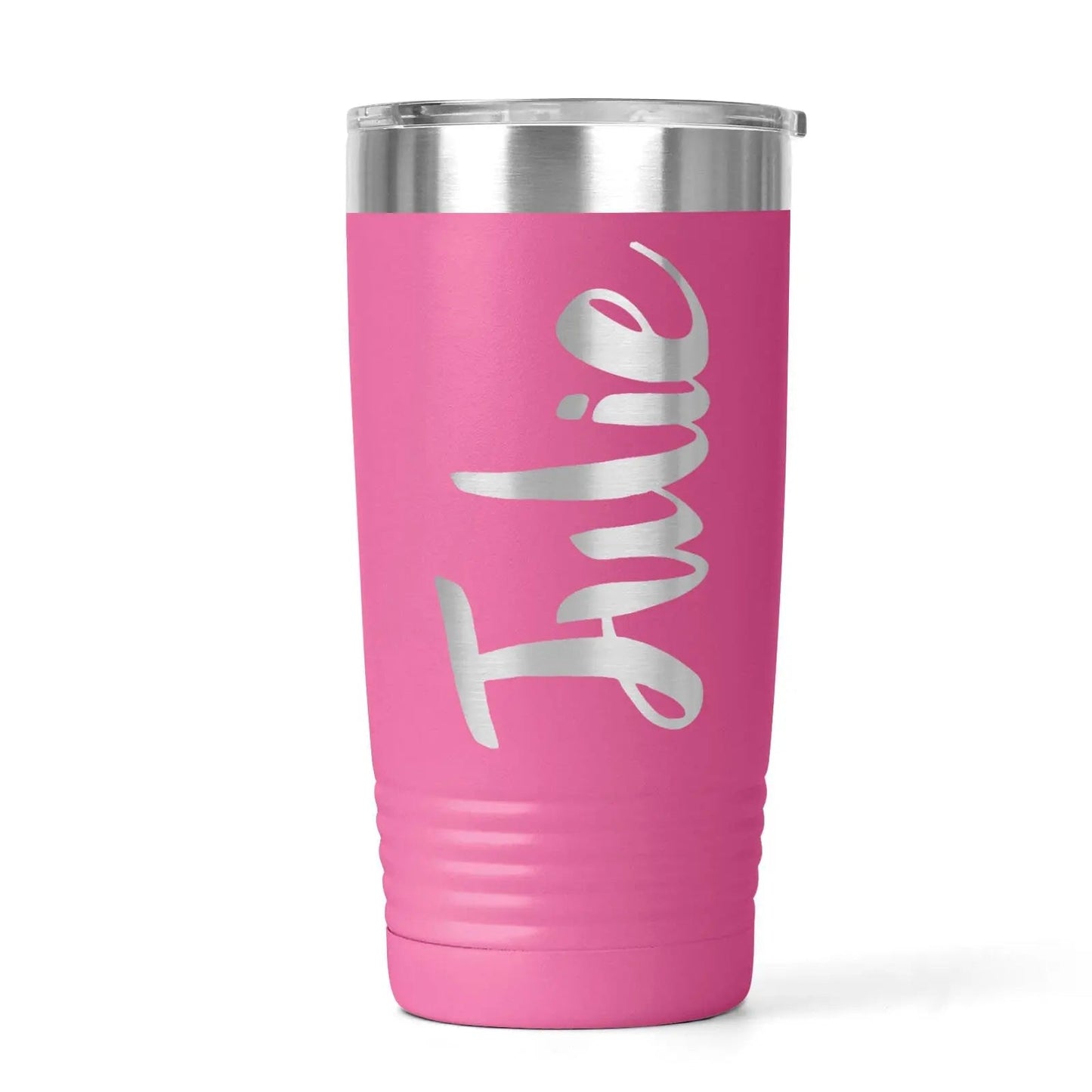 Insulated Powder Coated Tumbler - Personalized Stainless Steel Travel Mug with Double Wall Insulation Joyful Moose
