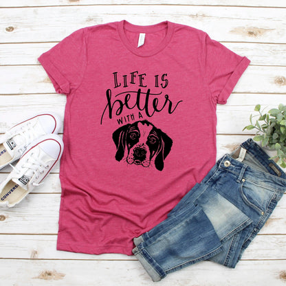 Dog Mom Tshirt – Cute Dog Mom Gift | Soft Cotton Bella Canvas Shirt Joyful Moose