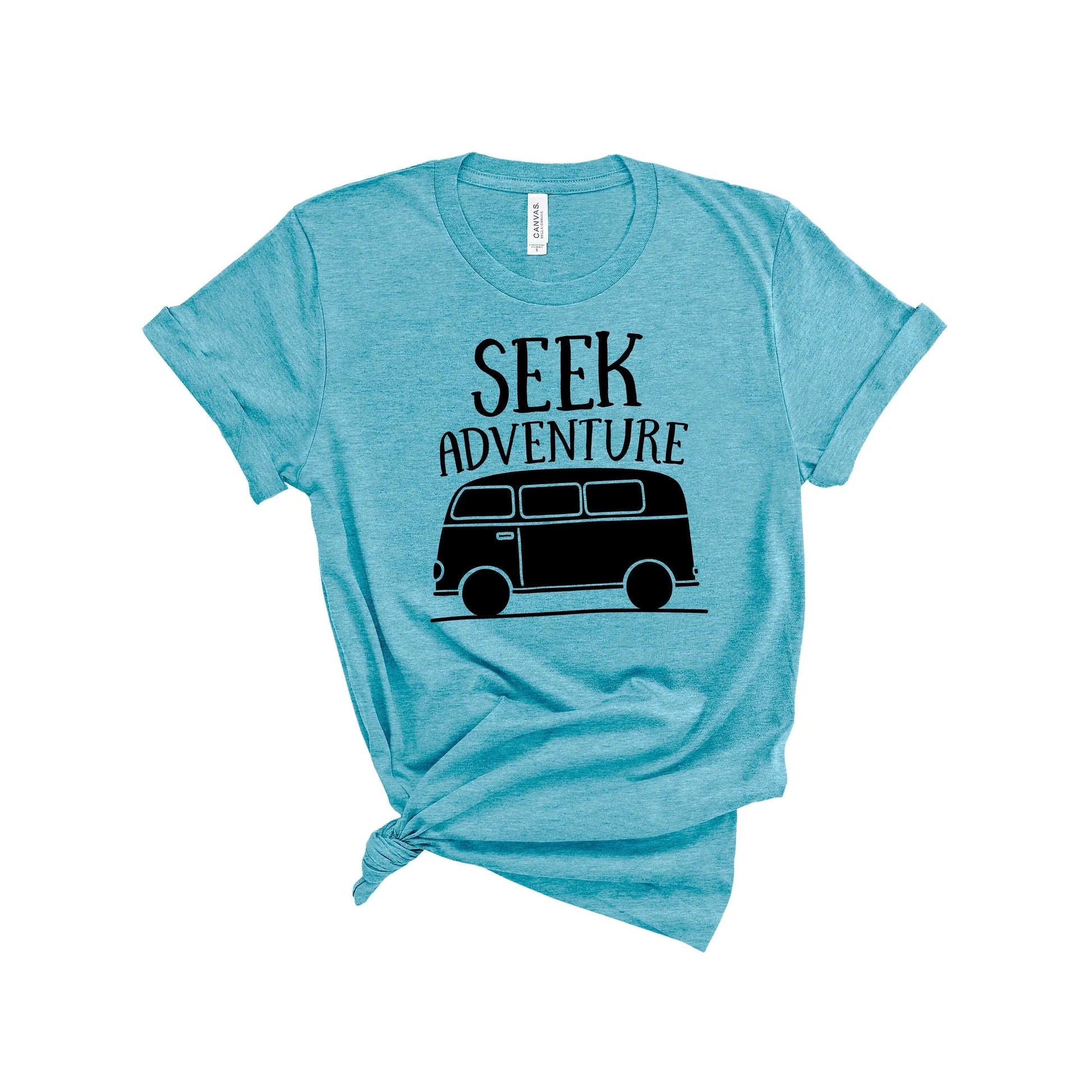 Seek Adventure Shirt - Van Wanderlust Traveler Gift Joyful Moose