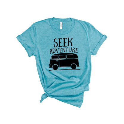 Seek Adventure Shirt - Van Wanderlust Traveler Gift Joyful Moose